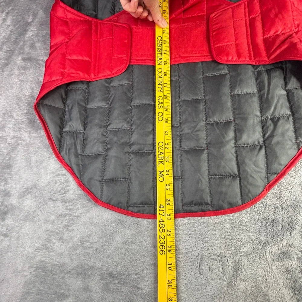 Kurgo Loft Jacket Dog Coat XL Chili Red Quilted Reflective Water Resistant‎ NEW
